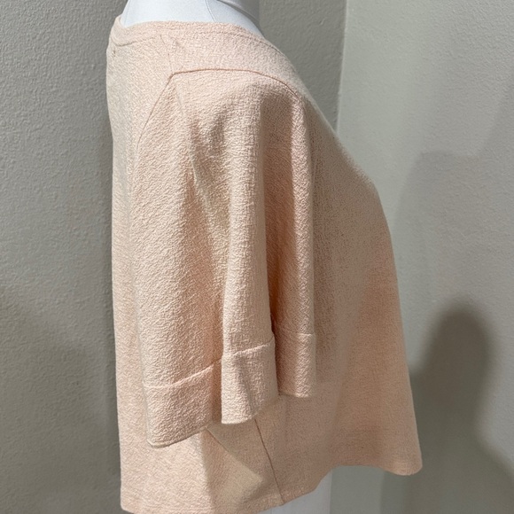 Madewell Peach/Light Pink Women's Crepe Material Top Size M - Picture 3 of 5